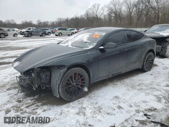 2023 Tesla Model S Plaid with VIN 5YJSA1E66PF502841, listed as a Copart auction lot 45660445 with 29,860 mi miles and Salvage title. Bid and sale history available at DreamBid. Image 1.