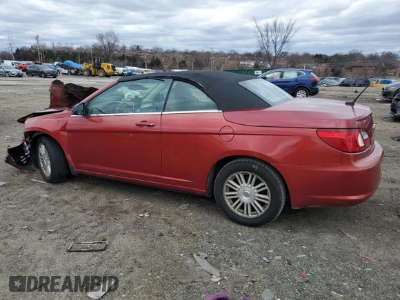 2008 Chrysler Sebring Touring with VIN 1C3LC55R08N629740, listed as a Copart auction lot 48107085 with Not provided miles and Non repairable. Bid and sale history available at DreamBid. Image 2.