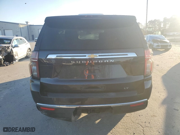 2022 Chevrolet Suburban LT with VIN 1GNSKCKD1NR240348, listed as a Copart auction lot 84279504 with 57,837 mi miles and Non Repairable. Bid and sale history available at carsss.com. Image 6.