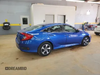 2019 Honda Civic Sedan LX with VIN 2HGFC2F66KH587488, listed as a Copart auction lot 45280025 with 58,272 mi miles and Salvage Title. Bid and sale history available at carsss.com. Image 3.