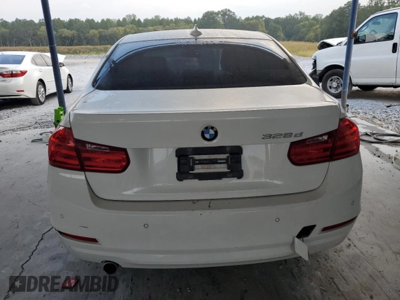 2015 BMW 3 Series 328d with VIN WBA3D3C59FK158079, listed as a Copart auction lot 72954284 with 133,162 mi miles and Salvage title. Bid and sale history available at DreamBid. Image 6.