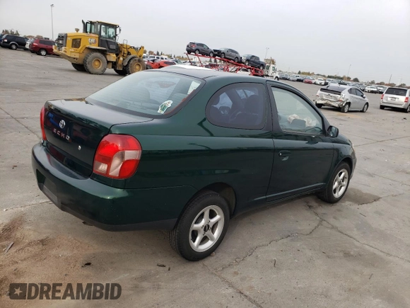 2000 Toyota ECHO with VIN JTDAT1233Y0080978, listed as a Copart auction lot 81164804 with 80,335 mi miles and Salvage Title. Bid and sale history available at DreamBid. Image 3.