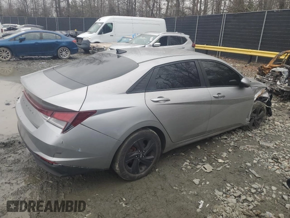 2021 Hyundai Elantra SEL with VIN 5NPLS4AG3MH004840, listed as a Copart auction lot 43558485 with 36,534 mi miles and Salvage Title. Bid and sale history available at carsss.com. Image 3.