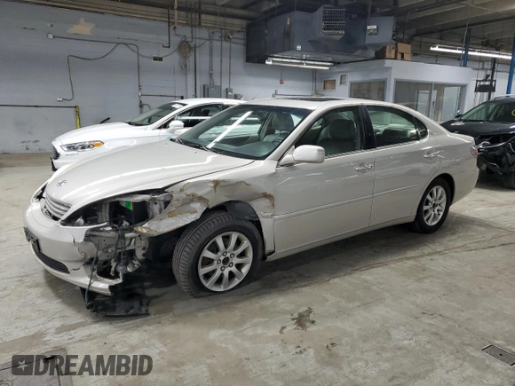 2002 Lexus ES 300 with VIN JTHBF30G925010715, listed as a Copart auction lot 55691895 with 202,913 mi miles and Salvage title. Bid and sale history available at DreamBid. Image 1.