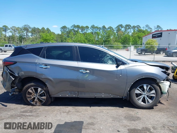 2022 Nissan Murano S with VIN 5N1AZ2AJ1NC121778, listed as a IAAI auction lot 41986383 with 65,218 mi miles and . Bid and sale history available at DreamBid. Image 14.