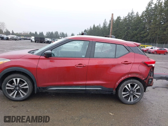 2019 Nissan Kicks S with VIN 3N1CP5CU9KL529380, listed as a IAAI auction lot 41871759 with 23,873 mi miles and . Bid and sale history available at carsss.com. Image 15.