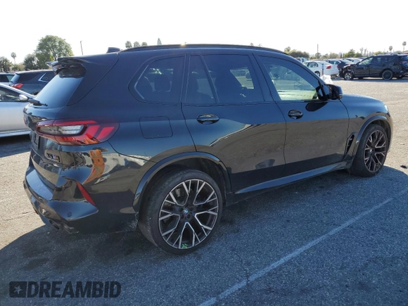 2021 BMW X5 M with VIN 5YMJU0C07M9E05854, listed as a Copart auction lot 38657883 with 14,083 mi miles. Bid and sale history available at carsss.com. Image 3.