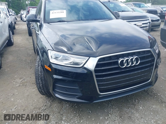 2016 Audi Q3 Premium Plus with VIN WA1BFCFSXGR022587, listed as a IAAI auction lot 42133288 with 141,609 mi miles. Bid and sale history available at carsss.com. Image 6.