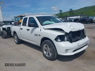 2015 Ram 1500 Express z VIN 1C6RR7FT7FS567009, wystawiony jako IAAI lot #42201066 z przebiegiem 34 424 mil mil oraz . Historia ofert i sprzedaży dostępna na DreamBid. Obrazek 1.