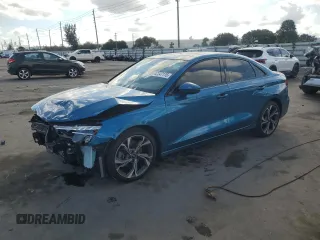 2022 Audi A3 Premium Plus with VIN WAUHUDGY2NA077896, listed as a Copart auction lot 42247175 with 38,243 mi miles and Salvage Title. Bid and sale history available at carsss.com. Image 1.