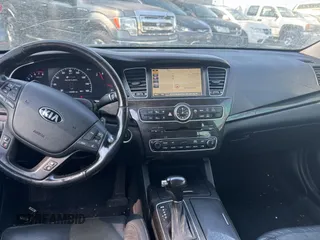 2016 Kia Cadenza Premium with VIN KNALN4D7XG5214226, listed as a Copart auction lot 74809724 with 123,481 mi miles and Salvage Title. Bid and sale history available at carsss.com. Image 9.