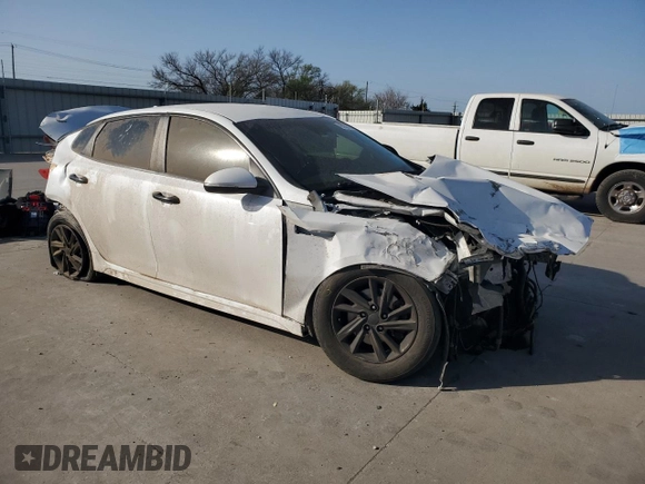 2020 Kia Optima LX with VIN 5XXGT4L31LG410182, listed as a Copart auction lot 49630365 with 0 mi miles and Salvage Title. Bid and sale history available at carsss.com. Image 4.