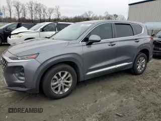 2019 Hyundai Santa Fe SE with VIN 5NMS23AD2KH015852, listed as a Copart auction lot 72000022 with 53,302 mi miles. Bid and sale history available at carsss.com. Image 1.