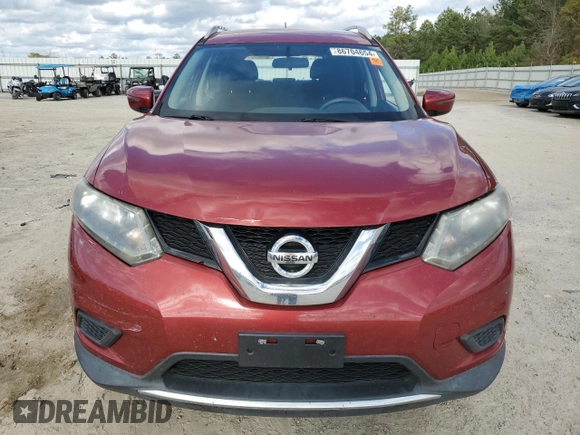 2016 Nissan Rogue SV with VIN 5N1AT2MT3GC900486, listed as a Copart auction lot 86704654 with 0 mi miles and Salvage Title. Bid and sale history available at carsss.com. Image 5.