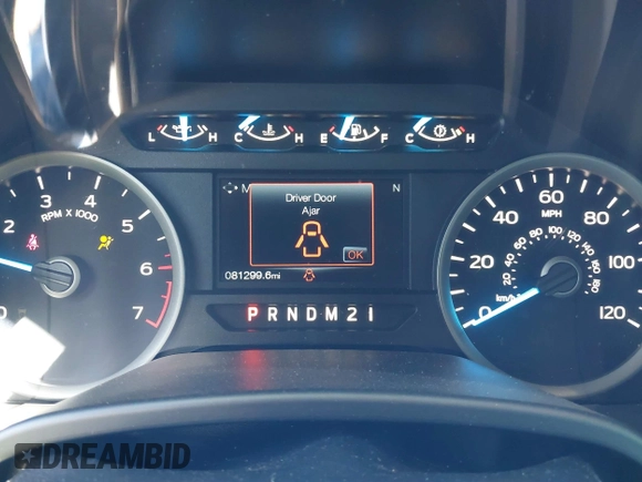 2017 Ford F-150 XL with VIN 1FTEW1EF6HKD30796, listed as a IAAI auction lot 41681044 with 81,299 mi miles. Bid and sale history available at carsss.com. Image 7.