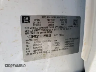 2017 GMC Canyon 4WD SLE z VIN 1GTP6CE11H1235528, wystawiony jako Copart lot #55864395 z przebiegiem 87 423 mil mil oraz Szkoda całkowita • Salvage title. Historia ofert i sprzedaży dostępna na DreamBid. Obrazek 12.