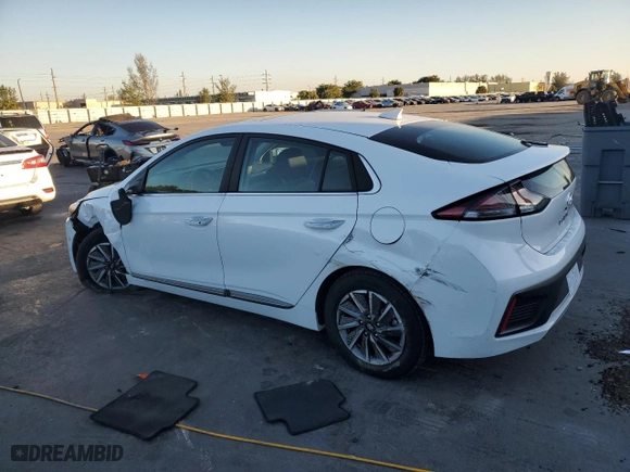 2021 Hyundai Ioniq Electric Limited with VIN KMHC85LJ6MU081927, listed as a Copart auction lot 83955944 with 27,324 mi miles and Salvage Title. Bid and sale history available at carsss.com. Image 2.