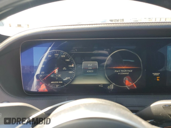 2019 Mercedes-Benz S 63 AMG z VIN WDDUG8JB2KA489435, wystawiony jako Copart lot #48577715 z przebiegiem 43 825 mil mil oraz Szkoda całkowita • Salvage title. Historia ofert i sprzedaży dostępna na DreamBid. Obrazek 9.