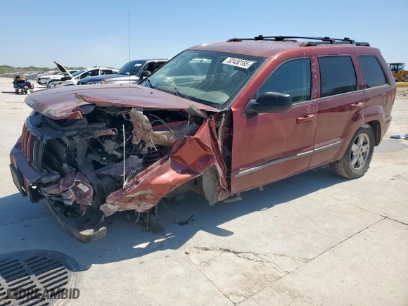 2007 Jeep Grand Cherokee Laredo with VIN 1J8HS48P77C503919, listed as a Copart auction lot 52430165 with 204,203 mi miles and Salvage Title. Bid and sale history available at carsss.com. Image 1.