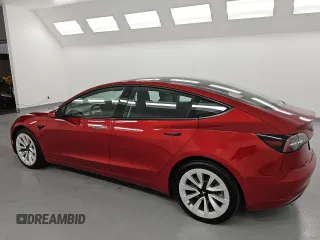 2022 Tesla Model 3 Long Range z VIN 5YJ3E1EBXNF291047, wystawiony jako Copart lot #59389825 z przebiegiem 103 980 mil mil oraz Czysty tytuł • Clean title. Historia ofert i sprzedaży dostępna na DreamBid. Obrazek 2.