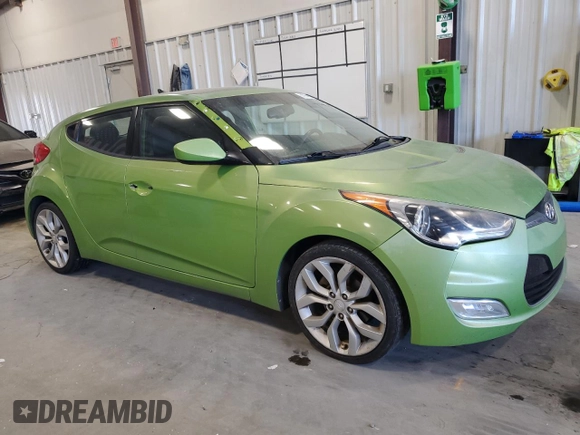 2012 Hyundai Veloster w/Black Int with VIN KMHTC6AD4CU078637, listed as a Copart auction lot 50964805 with 119,255 mi miles and Salvage title. Bid and sale history available at DreamBid. Image 4.