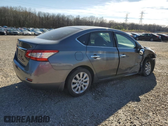2015 Nissan Sentra S with VIN 3N1AB7AP1FY291502, listed as a Copart auction lot 49325495 with 168,430 mi miles and Clean Title. Bid and sale history available at carsss.com. Image 3.