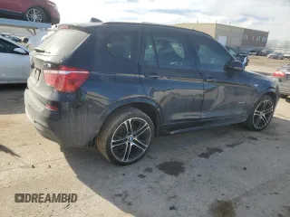 2017 BMW X3 xDrive35i with VIN 5UXWX7C57H0S19103, listed as a Copart auction lot 43017355 with 121,084 mi miles and Salvage Title. Bid and sale history available at DreamBid. Image 3.