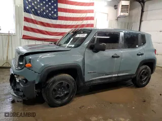 2018 Jeep Renegade Sport with VIN ZACCJBAB6JPJ00635, listed as a Copart auction lot 47431385 with 136,283 mi miles and Salvage Title. Bid and sale history available at carsss.com. Image 1.