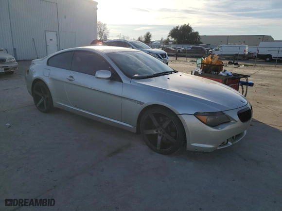2004 BMW 6 Series 645Ci with VIN WBAEH73454B189659, listed as a Copart auction lot 87138464 with 207,711 mi miles and Clean Title. Bid and sale history available at carsss.com. Image 4.