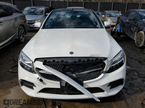 2021 Mercedes-Benz C 300 with VIN W1KWF8EBXMR647806, listed as a Copart auction lot 88028765 with 13,326 mi miles and Non Repairable. Bid and sale history available at carsss.com. Image 5.