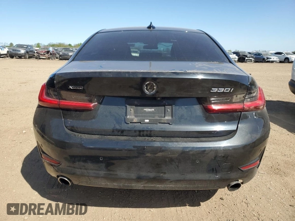 2019 BMW 3 Series 330i xDrive with VIN WBA5R7C56KAJ79537, listed as a Copart auction lot 56411495 with 72,243 mi miles and Salvage title. Bid and sale history available at DreamBid. Image 6.