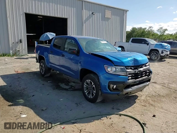2022 Chevrolet Colorado 2WD Z71 with VIN 1GCGSDEN5N1300915, listed as a Copart auction lot 62213675 with 26,239 mi miles and Salvage title. Bid and sale history available at DreamBid. Image 13.
