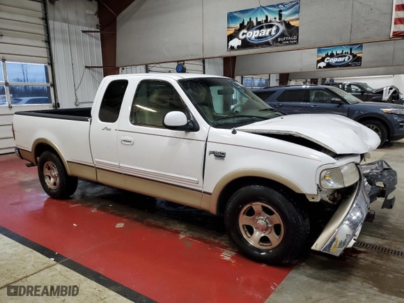 1999 Ford F-150 Work Series with VIN 1FTRX17W7XNC02138, listed as a Copart auction lot 73436294 with 0 mi miles and Salvage Title. Bid and sale history available at carsss.com. Image 4.