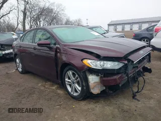2018 Ford Fusion SE with VIN 3FA6P0H72JR202854, listed as a IAAI auction lot 41571355 with 88,182 mi miles. Bid and sale history available at carsss.com. Image 1.