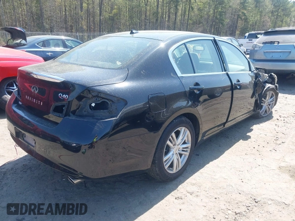 2015 Infiniti Q40 with VIN JN1CV6AR9FM521804, listed as a IAAI auction lot 41910078 with 51,683 mi miles. Bid and sale history available at carsss.com. Image 4.