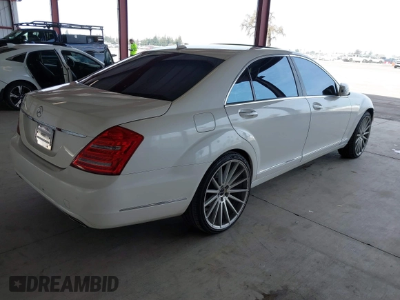 2011 Mercedes-Benz S-Class S 550 with VIN WDDNG7BBXBA366494, listed as a IAAI auction lot 41651356 with 168,618 mi miles. Bid and sale history available at carsss.com. Image 4.