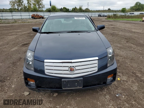 2007 Cadillac CTS with VIN 1G6DM57T470105320, listed as a Copart auction lot 73967314 with 73,551 mi miles and Salvage Title. Bid and sale history available at carsss.com. Image 5.
