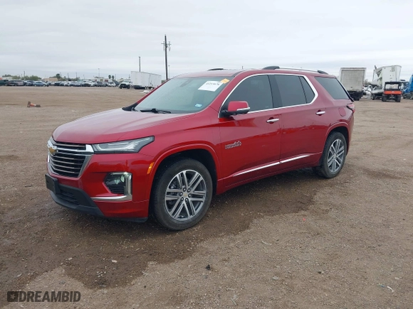 2023 Chevrolet Traverse High Country with VIN 1GNEVNKW7PJ221810, listed as a IAAI auction lot 41215676 with 26,020 mi miles. Bid and sale history available at carsss.com. Image 17.