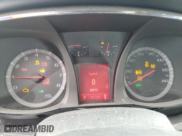 2011 GMC Terrain SLE-1 z VIN 2CTFLREC7B6255848, wystawiony jako Copart lot #58473455 z przebiegiem 107 209 mil mil oraz Czysty tytuł • Clean title. Historia ofert i sprzedaży dostępna na DreamBid. Obrazek 9.