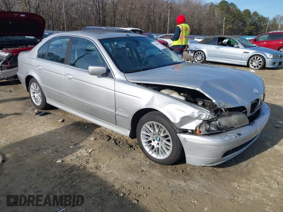2002 BMW 5 Series 530iA with VIN WBADT63432CH85321, listed as a IAAI auction lot 41340351 with Not Provided miles. Bid and sale history available at carsss.com. Image 1.