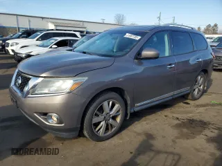 2013 Nissan Pathfinder Platinum with VIN 5N1AR2MM9DC658953, listed as a Copart auction lot 41987785 with 189,559 mi miles and Clean Title. Bid and sale history available at carsss.com. Image 1.