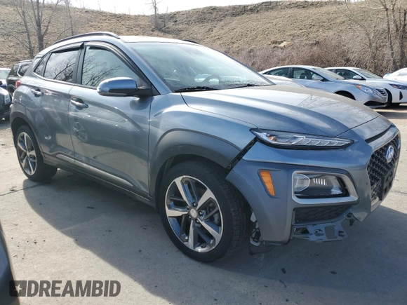 2019 Hyundai Kona Ultimate with VIN KM8K5CA59KU244288, listed as a Copart auction lot 47204255 with 48,532 mi miles and Salvage Title. Bid and sale history available at carsss.com. Image 4.