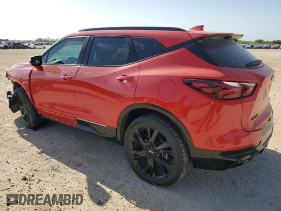 2022 Chevrolet Blazer RS с VIN 3GNKBERS1NS114973, выставлен на аукционе Copart как лот 52715415 с пробегом 42 591 миль миль и Списание • Salvage title. История ставок и продаж доступна на DreamBid. Изображение 2.