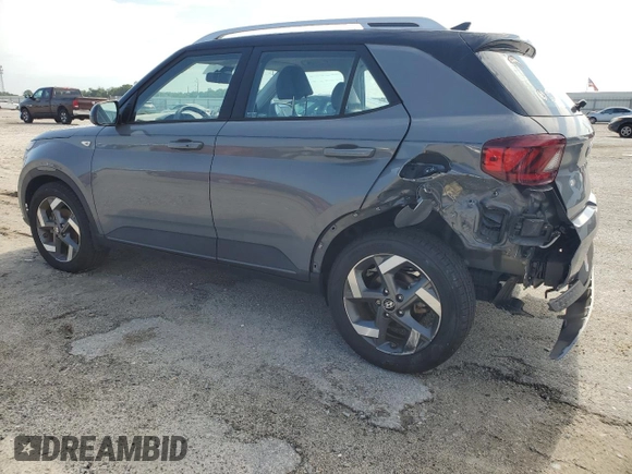 2022 Hyundai Venue SEL with VIN KMHRC8A38NU132103, listed as a Copart auction lot 64608965 with 52,251 mi miles and Salvage title. Bid and sale history available at DreamBid. Image 2.