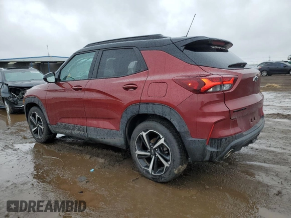 2022 Chevrolet TrailBlazer RS with VIN KL79MTSL8NB126295, listed as a Copart auction lot 51374205 with 39,749 mi miles and Salvage Title. Bid and sale history available at DreamBid. Image 2.