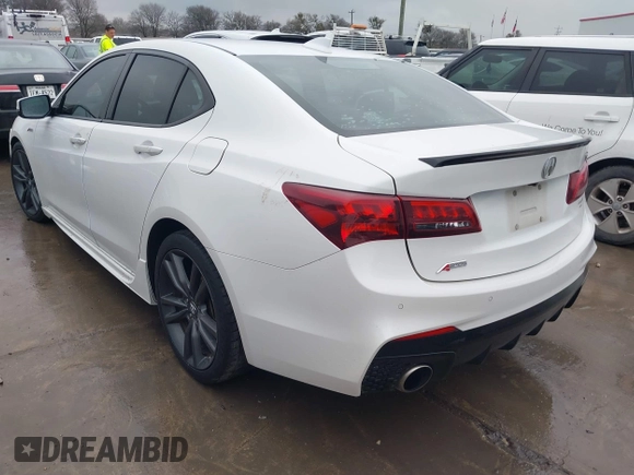 2019 Acura TLX w/A-Spec Pkg with VIN 19UUB1F63KA009058, listed as a IAAI auction lot 41456033 with 204,009 mi miles. Bid and sale history available at carsss.com. Image 3.