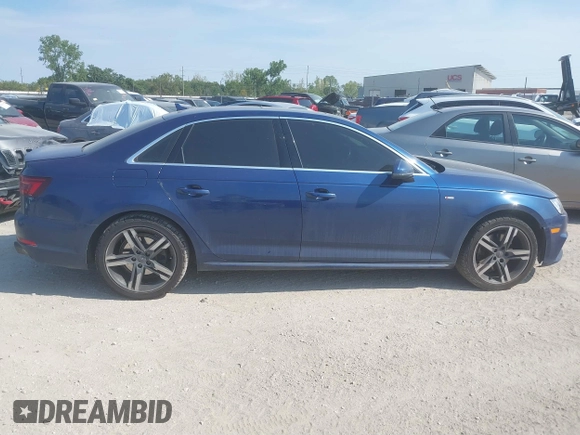 2018 Audi A4 Premium Plus with VIN WAULMAF47JN002184, listed as a IAAI auction lot 40038594 with 164,561 mi miles. Bid and sale history available at carsss.com. Image 13.