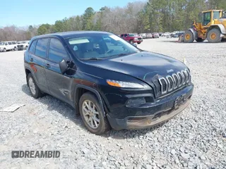 2017 Jeep Cherokee Sport with VIN 1C4PJLAB3HW643027, listed as a IAAI auction lot 41685619 with 60,373 mi miles. Bid and sale history available at carsss.com. Image 1.