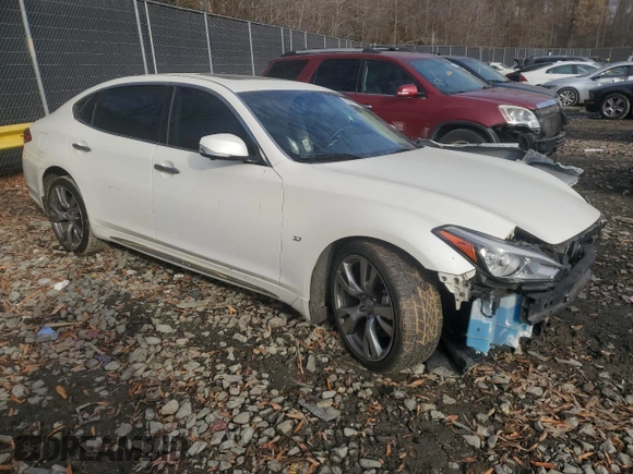 2016 Infiniti Q70 with VIN JN1BY1PR2GM721261, listed as a Copart auction lot 83307734 with 175,027 mi miles and Salvage title. Bid and sale history available at DreamBid. Image 4.