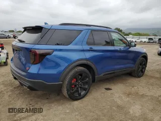 2020 Ford Explorer ST with VIN 1FM5K8GC7LGB42206, listed as a Copart auction lot 53849925 with 75,638 mi miles and Salvage Title. Bid and sale history available at DreamBid. Image 3.